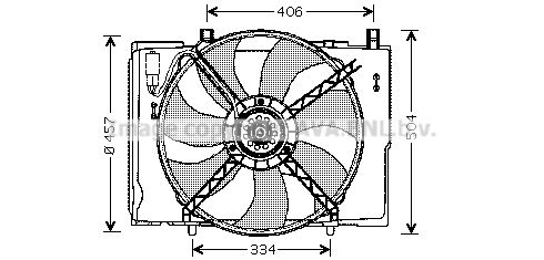 AVA QUALITY COOLING Tuuletin, moottorin jäähdytys MS7504